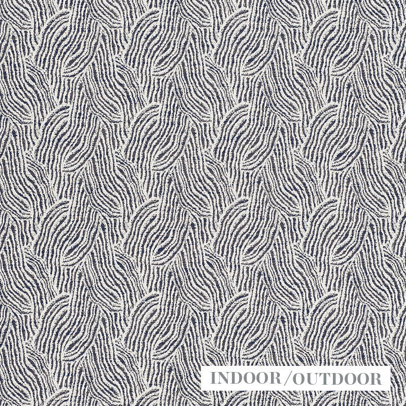 Strata Indigo 73832 by Schumacher Designer Fabric INDOOR OUTDOOR WOVENS See Sample FRANCE - </p><p>Repeat: Horizontal: 6 3/4" (17CM) and Vertical: 7" (18CM) 54" (137CM) - Swanky Fabrics -