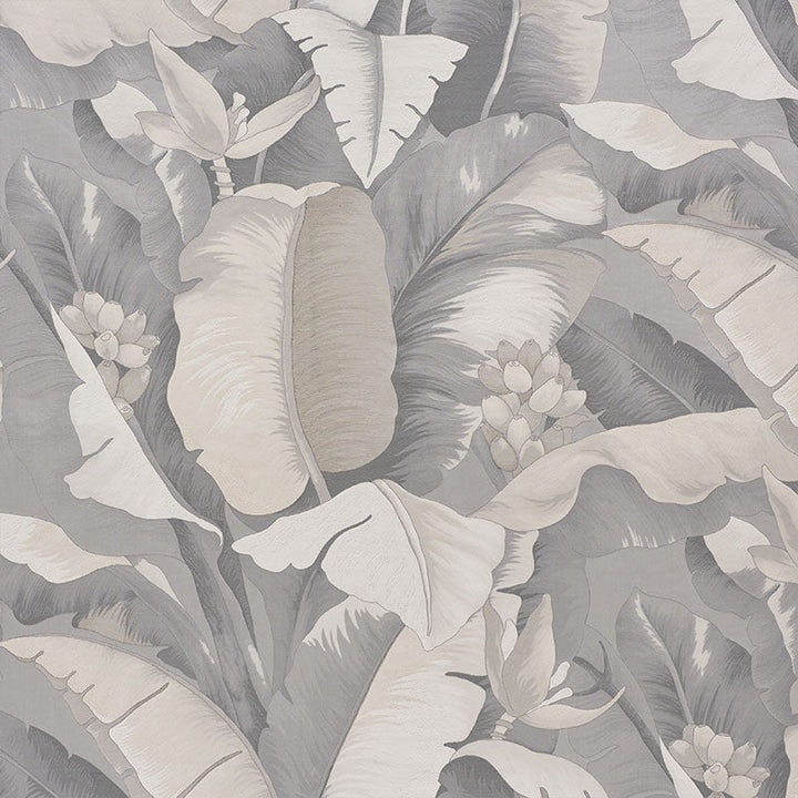 Botanico Platinum 73891 by Schumacher Designer Fabric TROPICANA See Sample ITALY - </p><p>Repeat: Horizontal: 27 1/8" (69CM) and Vertical: 37 1/2" (95CM) 54 1/4" (138CM) - Swanky Fabrics -