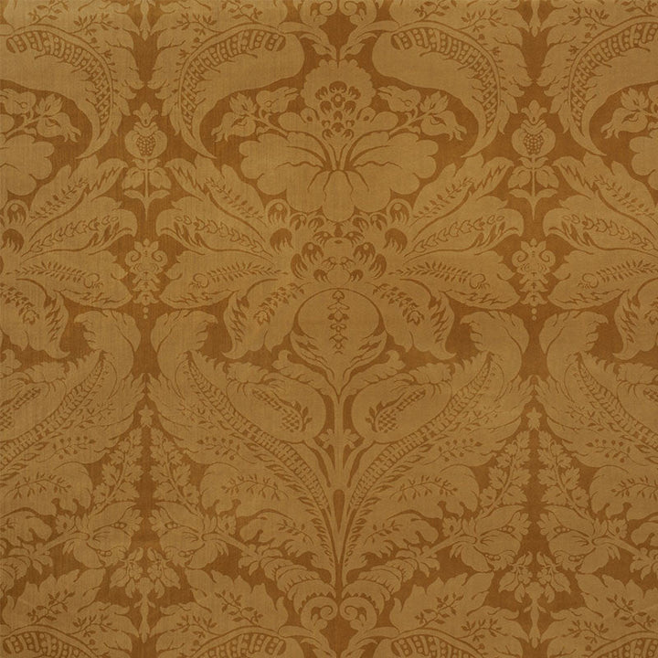Cordwain Velvet Gold 73953 by Schumacher Designer Fabric CUT & PATTERNED VELVETS COTTON 84% POLYESTER 16% ITALY MARTINDALE 45,000 </p><p>Repeat: Horizontal: 27" (69CM) and Vertical: 42" (107CM) 56.25 - Swanky Fabrics -