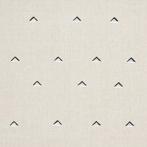 Schumacher Fabric Overlapping Triangles Black & White 74020