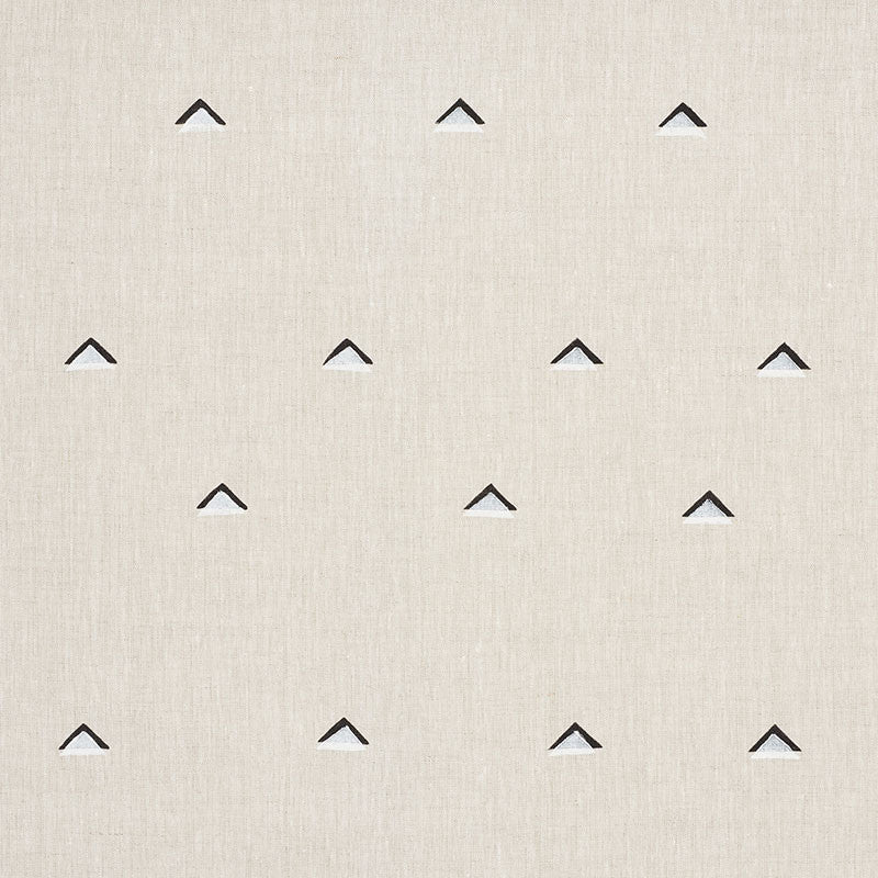 Overlapping Triangles Black & White 74020 by Schumacher Designer Fabric CAROLINE Z HURLEY See Sample UNITED STATES OF AMERICA MEDIUM DUTY </p><p>Repeat: Horizontal: 18" (45CM) and Vertical: 18" (45CM) 54" (137CM) - Swanky Fabrics -