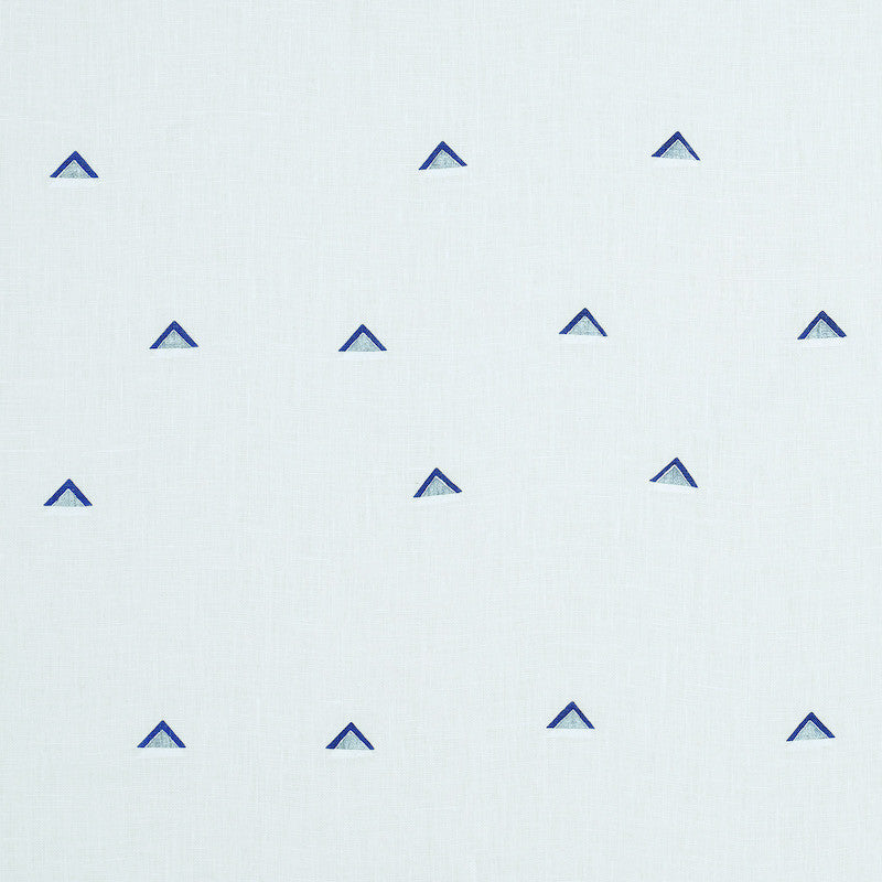 Overlapping Triangles Navy & White 74021 by Schumacher Fabric Schumacher Fabric Overlapping Triangles Navy & White 74021Fabric LINEN 100% UNITED STATES OF AMERICA </p><p>Repeat: H: HORZ. 18" (45Cm) , V: VERT. 18" (45Cm) 54 - Fabric Carolina -