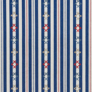 Schumacher Fabric Rhodes Stripe Navy 74460