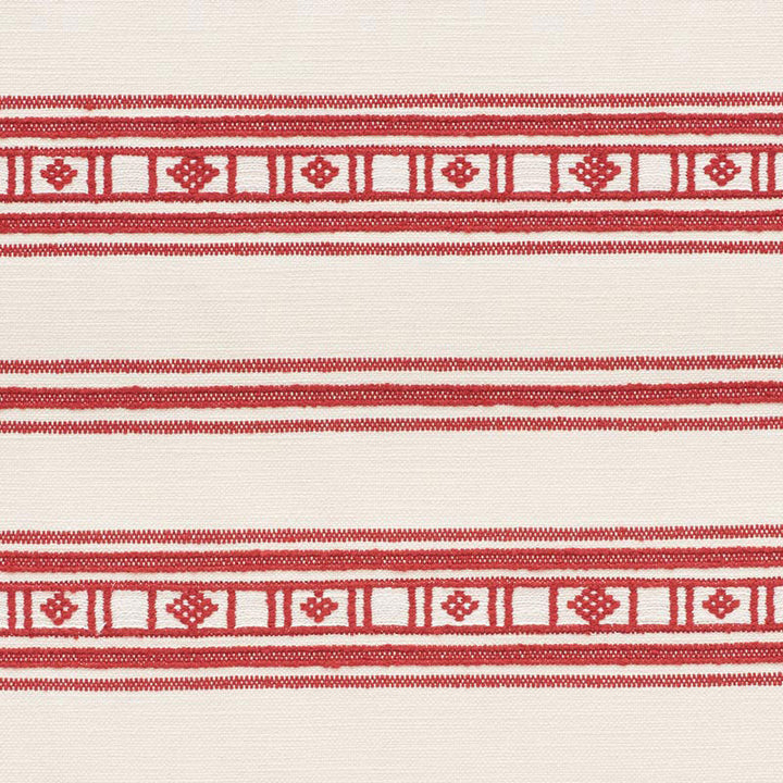 Buena Vista Red 74480 by Schumacher Fabric Schumacher Fabric Buena Vista Red 74480Fabric COTTON 60% BELGIUM </p><p>Repeat: H: HORZ. 9" (23CM) , V: VERT. 9 5/8" (24CM) 54.25 - Fabric Carolina -