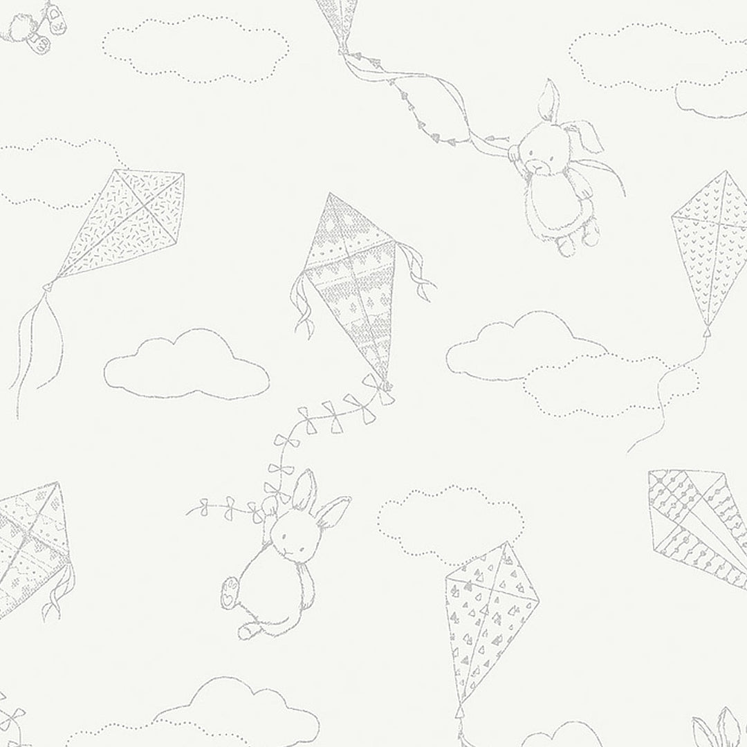 Schumacher Wallcovering Up & Away - Ivory