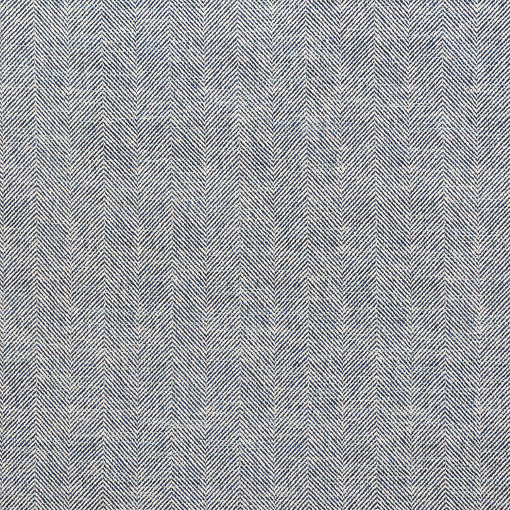 Caro Herringbone Indigo 75142 by Schumacher Designer Fabric RELAXED GLAMOUR VISCOSE 50% COTTON 26% ITALY MARTINDALE 28,000 </p><p>Repeat: Horizontal: 3 1/2" (9CM) and Vertical: 1/4" (1CM) 55.75 - Swanky Fabrics -