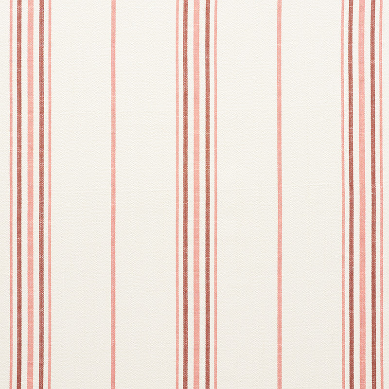Scarset Stripe Rosewood 75262 by Schumacher Fabric Schumacher Fabric Scarset Stripe Rosewood 75262Fabric COTTON 100% INDIA </p><p>Repeat: H: HORZ. 10 3/4" (27CM) , V: 56.25 - Fabric Carolina -