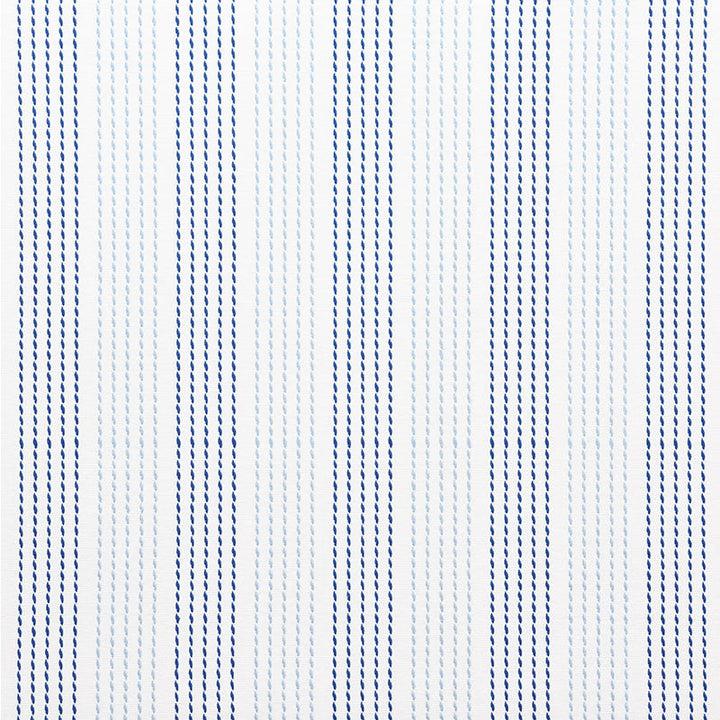 Running Stitch Blues 75320 by Schumacher Fabric Schumacher Fabric Running Stitch Blues 75320Fabric COTTON 100% INDIA </p><p>Repeat: H: HORZ. 6 1/4" (16CM) , V: VERT. 1/2" (1CM) 55 - Fabric Carolina -