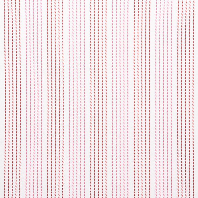 Running Stitch Red & Pink 75321 by Schumacher Fabric Schumacher Fabric Running Stitch Red & Pink 75321Fabric COTTON 100% INDIA </p><p>Repeat: H: HORZ. 6 1/4" (16CM) , V: VERT. 1/2" (1CM) 55 - Fabric Carolina -