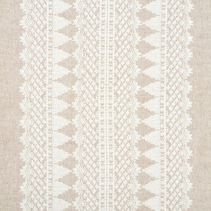 Schumacher Fabric Wentworth Embroidery Natural 75472