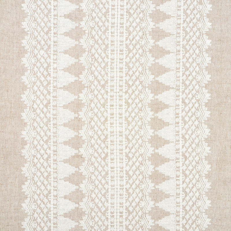 Wentworth Embroidery Natural 75472 by Schumacher Fabric Schumacher Fabric Wentworth Embroidery Natural 75472Fabric LINEN 50% INDIA </p><p>Repeat: H: HORZ. 25 5/8" (65CM) , V: VERT. 2 1/8" (5CM) 55 - Fabric Carolina -