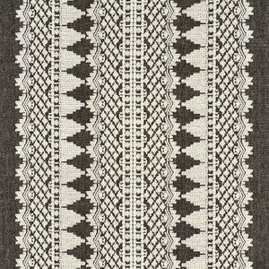 Schumacher Fabric Wentworth Embroidery Carbon 75474