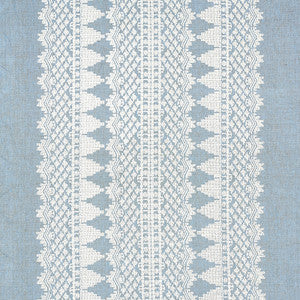 Schumacher Fabric Wentworth Embroidery Chambray 75475