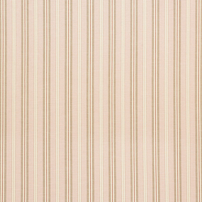 Lewis Stripe Blush 75501 by Schumacher Designer Fabric New-Traditional 67% Cotton, 19% Viscose, 14% Linen Martindale 33,000 Horizontal: 3.75 and Vertical: - 59.75 - Swanky Fabrics -