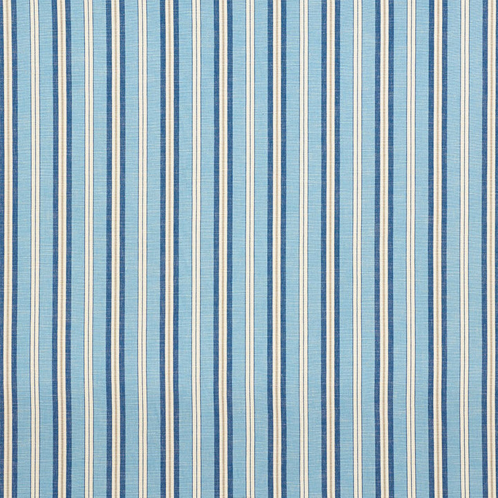 Lewis Stripe Blue 75503 by Schumacher Designer Fabric NEW TRADITIONAL See Sample ITALY - </p><p>Repeat: Horizontal: 3 3/4" (10CM) and Vertical: - 59 3/4" (152CM) - Swanky Fabrics -