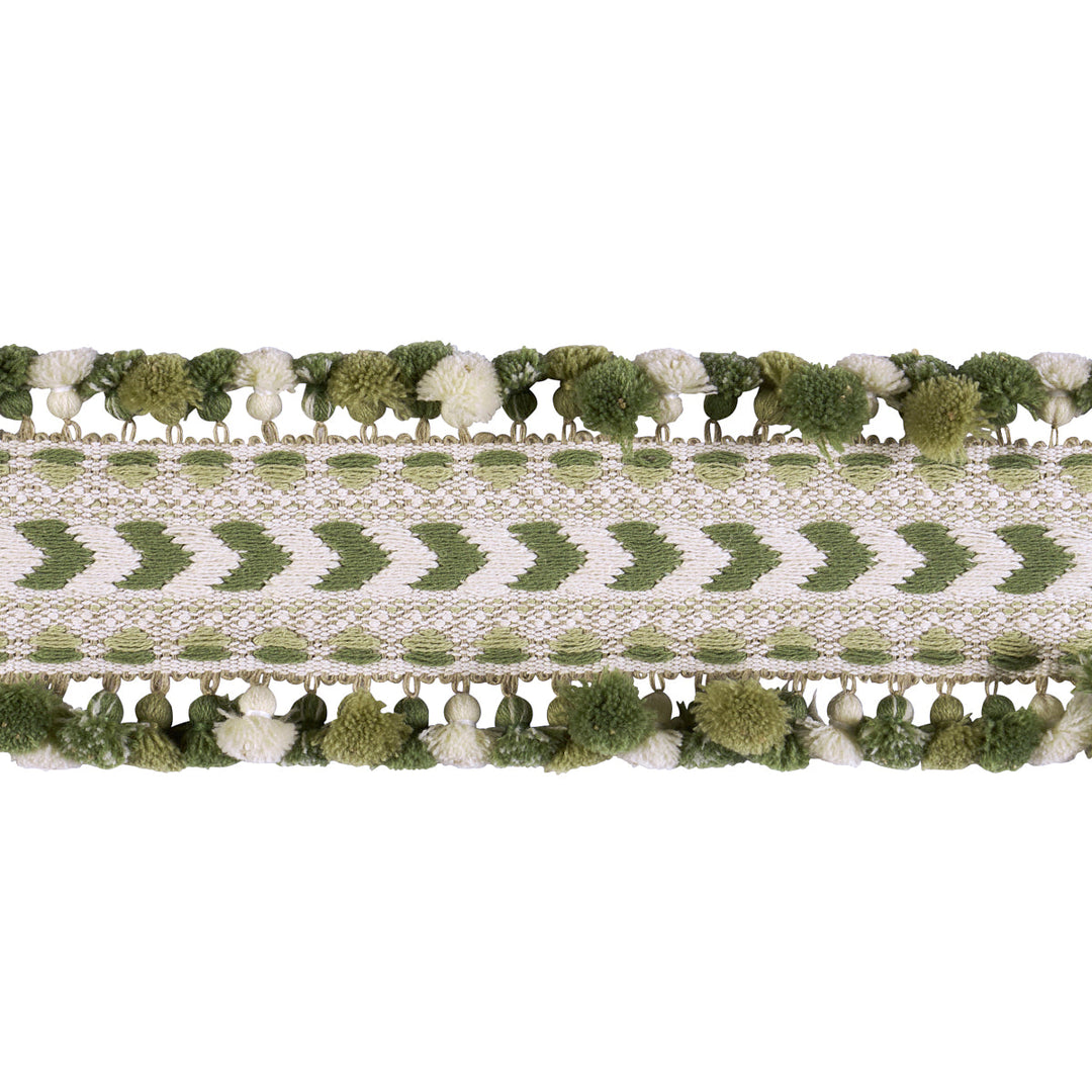 Schumacher Trim Maracana Pom Tape - Green