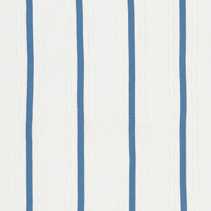 Schumacher Fabric Stripe Applique Sheer Blue 75760