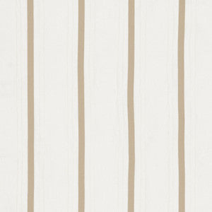Schumacher Fabric Stripe Applique Sheer Tan 75762