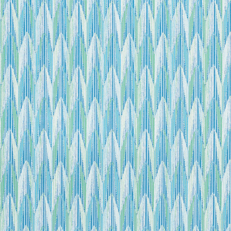 Verdant Aqua & Leaf 75910 by Schumacher Designer Fabric INDOOR/OUTDOOR PRINTS & WOVENS III See Sample FRANCE - </p><p>Repeat: Horizontal: 6 7/8" (17CM) and Vertical: 6 3/8" (16CM) 54 1/4" (138CM) - Swanky Fabrics -