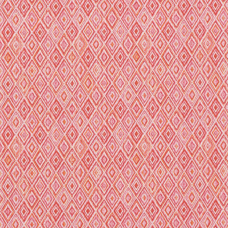 Diamond Strie Pink & Orange 75922 by Schumacher Designer Fabric Indooroutdoor-Prints-Wovens-Iii 100% Acrylic Martindale 18,000 Horizontal: 7 and Vertical: 5.5 55 - Swanky Fabrics -