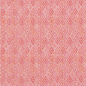 Schumacher Fabric Diamond Strie Pink & Orange 75922