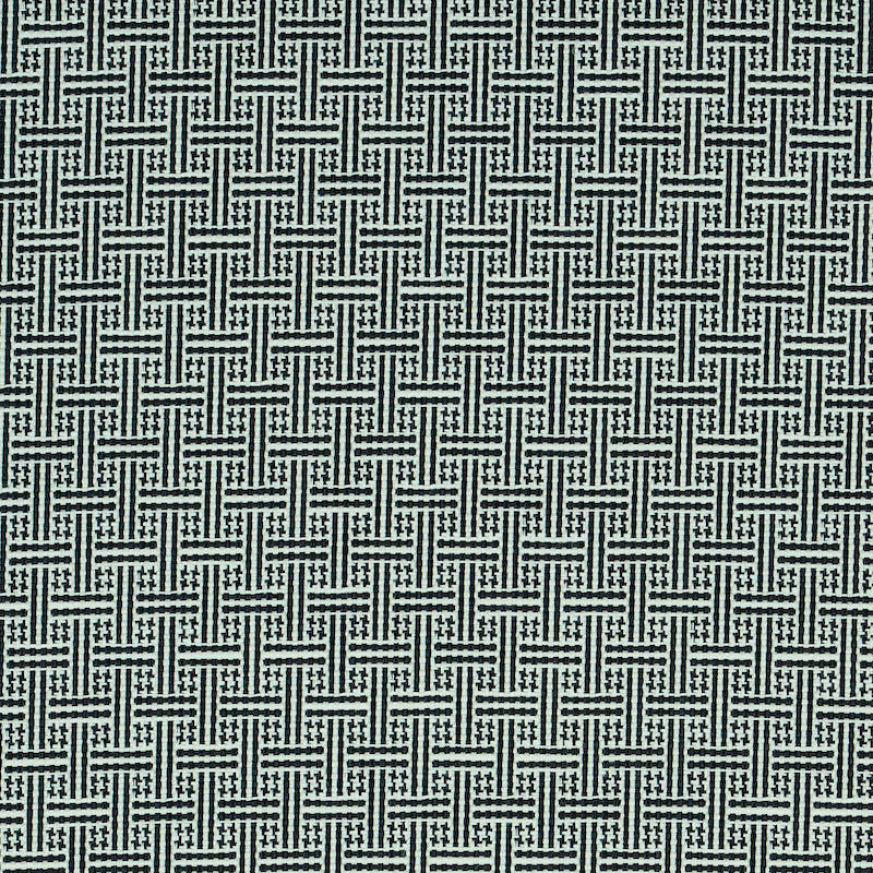 Brickell Black 75935 by Schumacher Designer Fabric INDOOR/OUTDOOR PRINTS & WOVENS V ACRYLIC 100% FRANCE MARTINDALE 20,000 </p><p>Repeat: Horizontal: 1" (3CM) and Vertical: 1 1/4" (3CM) 54.25 - Swanky Fabrics -