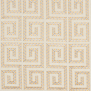 Schumacher Fabric Prado Embroidery Saffron 76071