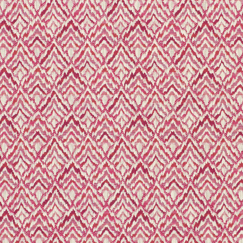 Halcyon Fuchsia 76141 by Schumacher Designer Fabric FREE SPIRIT See Sample FRANCE - </p><p>Repeat: Horizontal: 3 1/4" (8CM) and Vertical: 2 1/2" (6CM) 56 3/4" (144CM) - Swanky Fabrics -