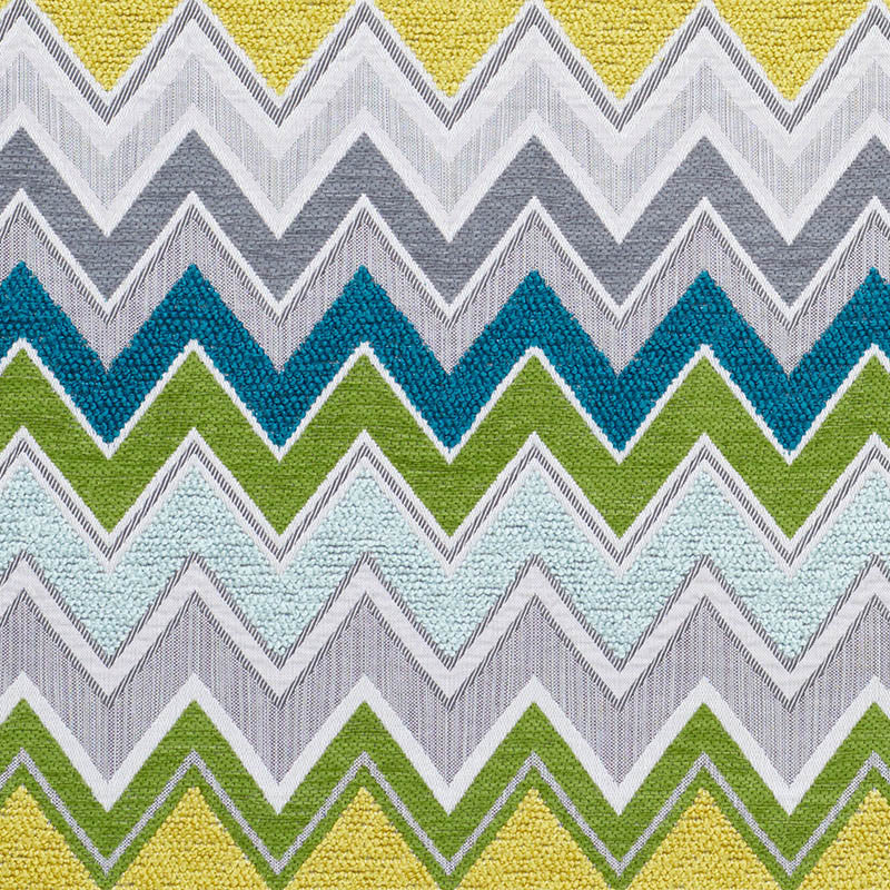 Zenyatta Mondatta II Viridian 76301 by Schumacher Designer Fabric Zenyatta-Mondatta-Ii 44% Cotton, 30% Acrylic, 24% Viscose, 2% Polyamid - Horizontal: 2.625 and Vertical: 14 53.5 - Swanky Fabrics -
