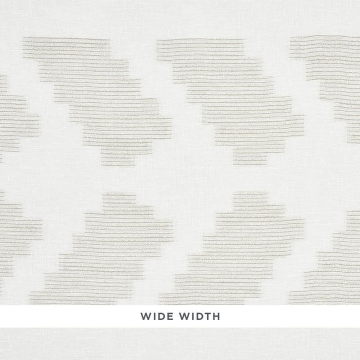 Adia Sheer Quartz 76501 by Schumacher Designer Fabric WORLD VIEW LINEN 60% POLYACRYLIC 20% TURKEY </p><p>Repeat: Horizontal: 7 1/2" (19CM) and Vertical: 23 1/2" (60CM) 118.5 - Swanky Fabrics -