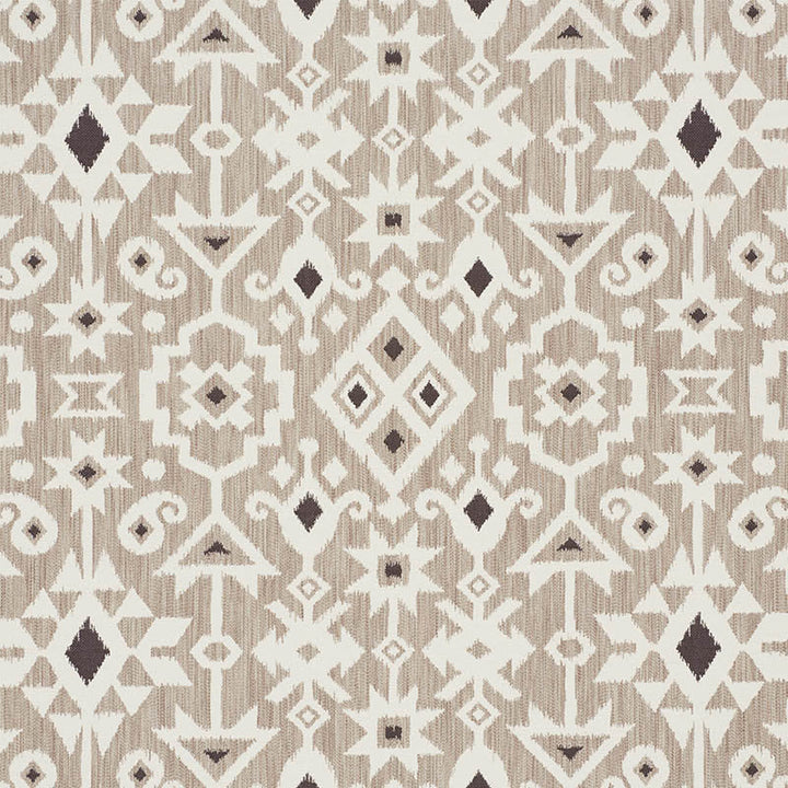 Crusoe Ikat Greige 76520 by Schumacher Fabric Schumacher Fabric Crusoe Ikat Greige 76520Fabric COTTON 65% ITALY </p><p>Repeat: H: HORZ. 28" (71CM) , V: VERT. 23 1/2" (60CM) 55.875 - Fabric Carolina -