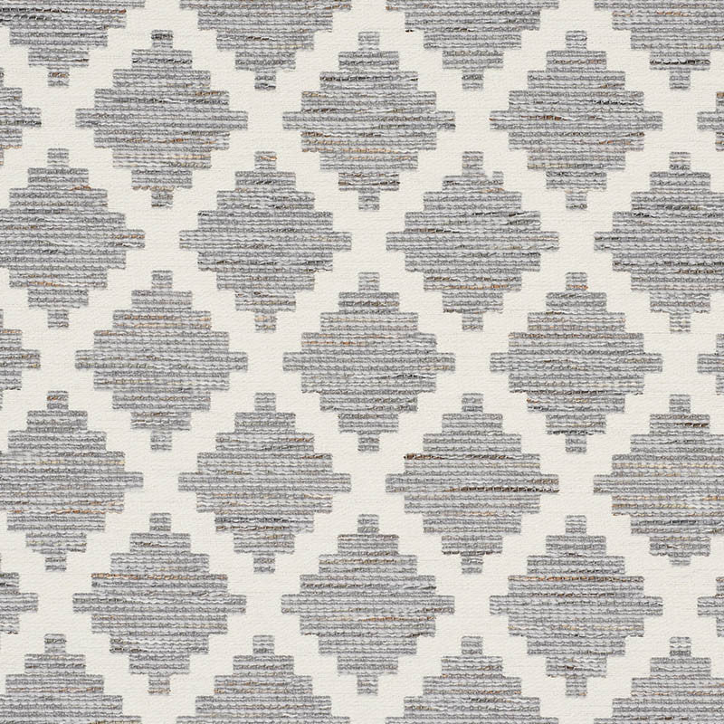 Tibur Grey 76542 by Schumacher Designer Fabric WORLD VIEW COTTON 65% ACRYLIC 25% ITALY </p><p>Repeat: Horizontal: 5" (13CM) and Vertical: 5 3/4" (15CM) 59.125 - Swanky Fabrics -