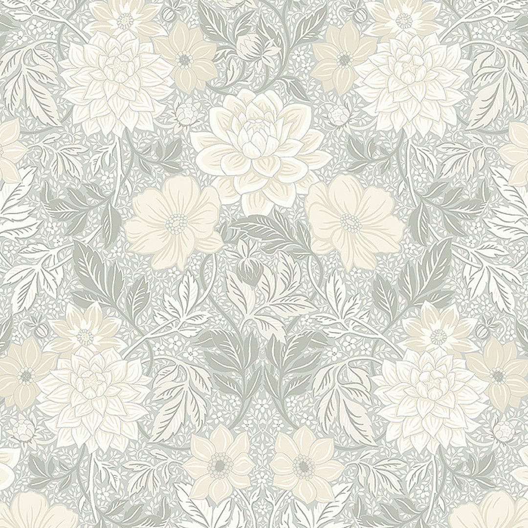 Schumacher Wallcovering Dahlia Garden - Natural
