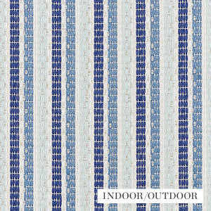 Schumacher Fabric Barbary Stripe Blue 76641
