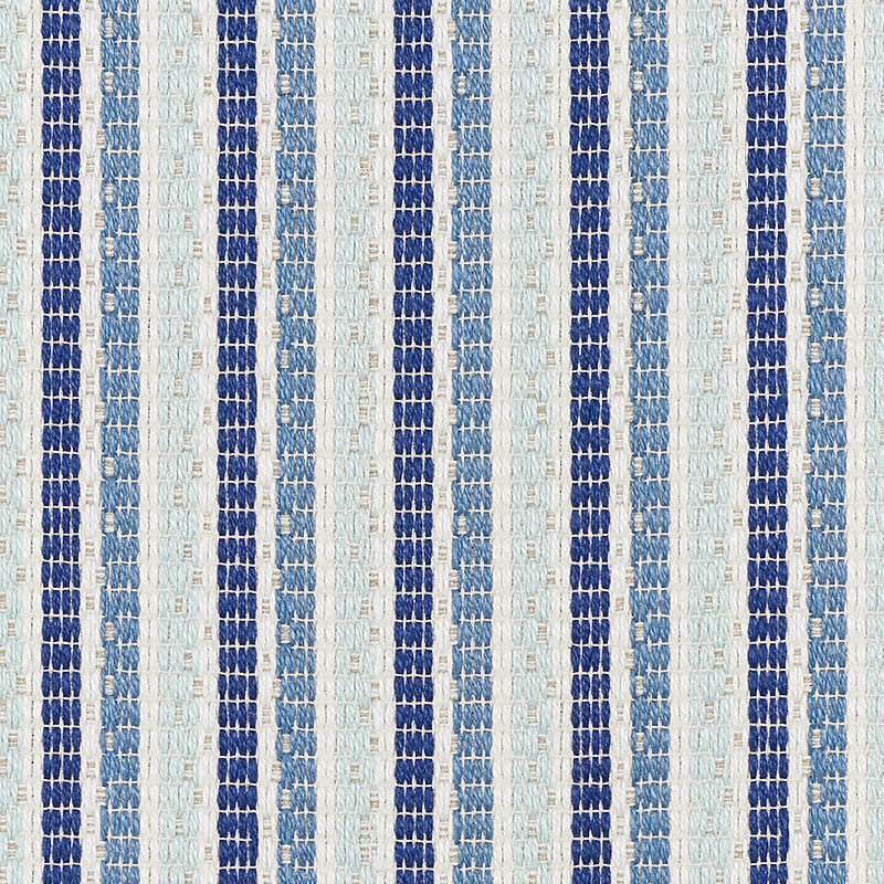Barbary Stripe Blue 76641 by Schumacher Fabric Schumacher Fabric Barbary Stripe Blue 76641Fabric LINEN 78% FRANCE </p><p>Repeat: H: HORZ. 3 1/2" (9CM) , V: VERT. 2 7/8" (7CM) 55 - Fabric Carolina -