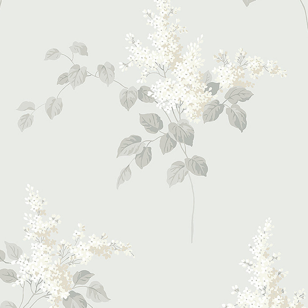 Schumacher Wallcovering Lilacs - Grey