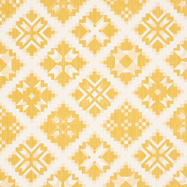 Tristan Patchwork Yellow 76762 by Schumacher Fabric Schumacher Fabric Tristan Patchwork Yellow 76762Fabric COTTON 85% ITALY </p><p>Repeat: H: HORZ. 13 1/2" (34CM) , V: VERT. 13 1/2" (34CM) 53.25 - Fabric Carolina -