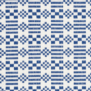 Schumacher Fabric Wilson Embroidery Indigo 76790