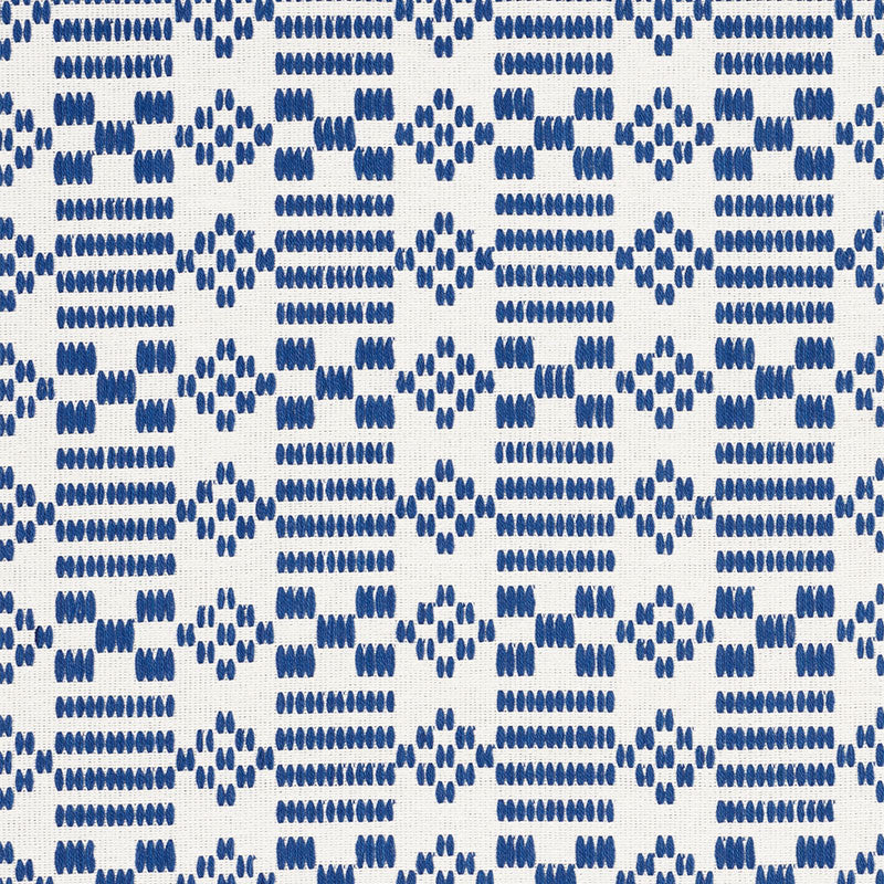 Wilson Embroidery Indigo 76790 by Schumacher Designer Fabric FOLK ART COTTON 100% INDIA </p><p>Repeat: Horizontal: 2 7/8" (7CM) and Vertical: 3 1/4" (8CM) 54.5 - Swanky Fabrics -