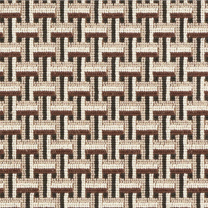 Schumacher Fabric Saxon Epingle Cinder 76971