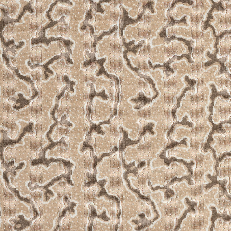 Corail Velvet Champagne 77132 by Schumacher Designer Fabric TIMOTHY CORRIGAN COTTON 100% BELGIUM </p><p>Repeat: Horizontal: 6 5/8" (17CM) and Vertical: 6 3/4" (17CM) 54 - Swanky Fabrics -