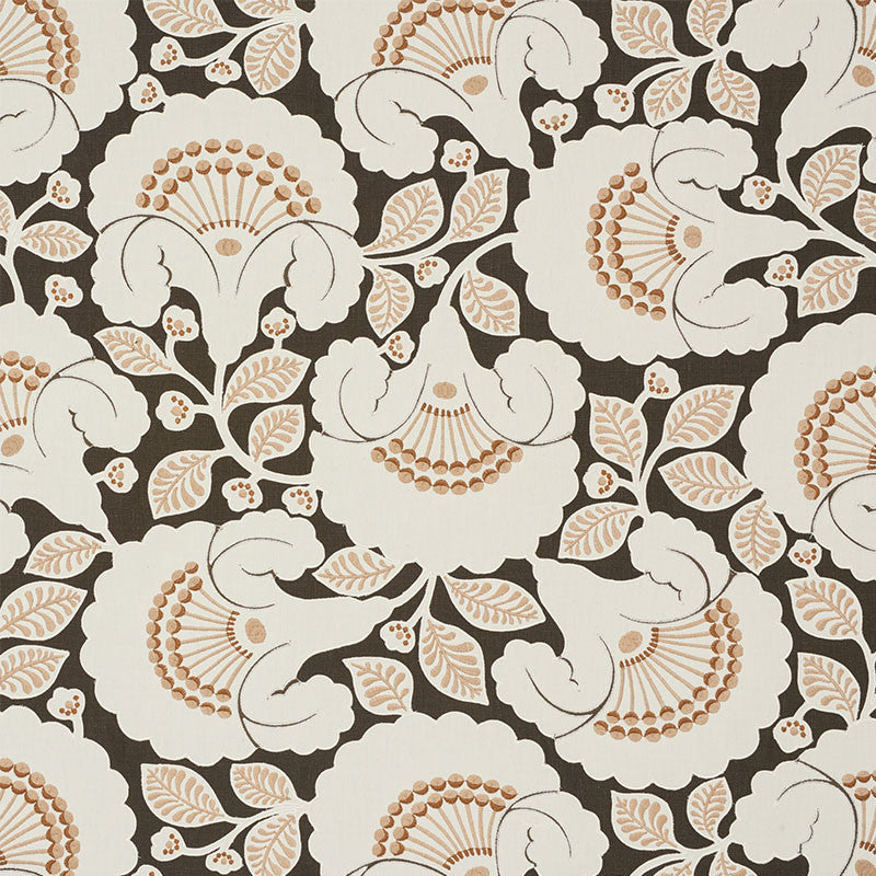 Jackie Applique Embroidery Cinder 77302 by Schumacher Fabric Schumacher Fabric Jackie Applique Embroidery Cinder 77302Fabric LINEN 70% INDIA </p><p>Repeat: H: HORZ. 25 3/8" (64CM) , V: VERT. 23 1/2" (60CM) 50.75 - Fabric Carolina -