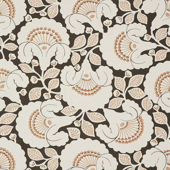 Jackie Applique Embroidery Cinder 77302 by Schumacher Fabric Schumacher Fabric Jackie Applique Embroidery Cinder 77302Fabric LINEN 70% INDIA </p><p>Repeat: H: HORZ. 25 3/8" (64CM) , V: VERT. 23 1/2" (60CM) 50.75 - Fabric Carolina -