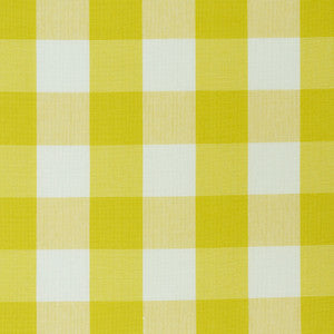 Schumacher Fabric Camden Cotton Check Yellow 77320