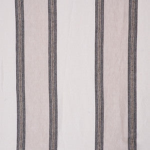 Schumacher Fabric Senita Stripe Sheer Neutral 77430