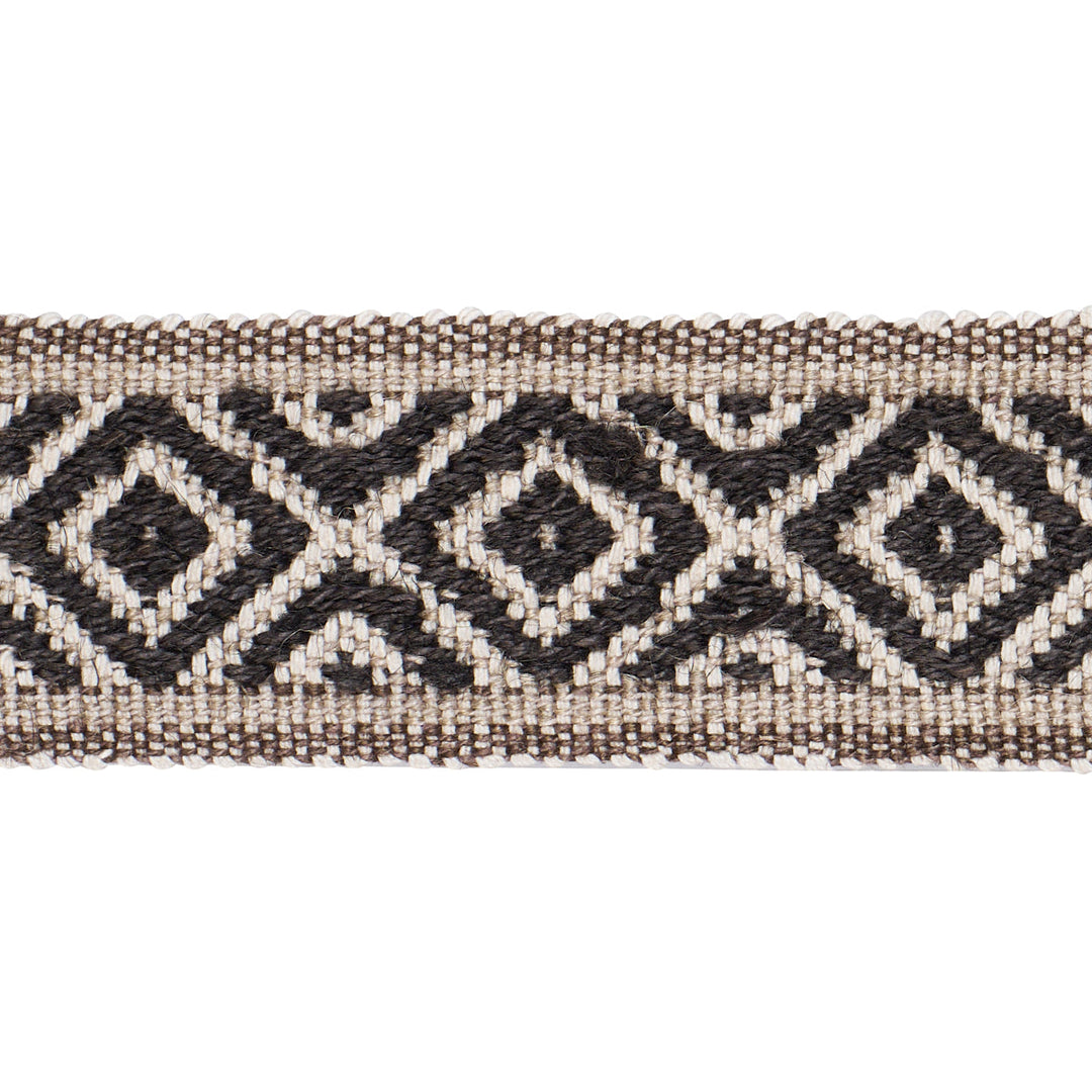 Schumacher Trim Larson Handwoven Tape - Brown