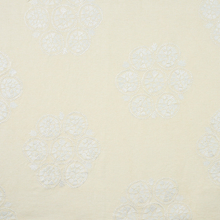 Isla Hand Embroidery Ivory 77491 by Schumacher Fabric Schumacher Fabric Isla Hand Embroidery Ivory 77491Fabric COTTON 35% INDIA </p><p>Repeat: H: HORZ. 26 1/4" (67CM) , V: VERT. 21" (53CM) 57 - Fabric Carolina -
