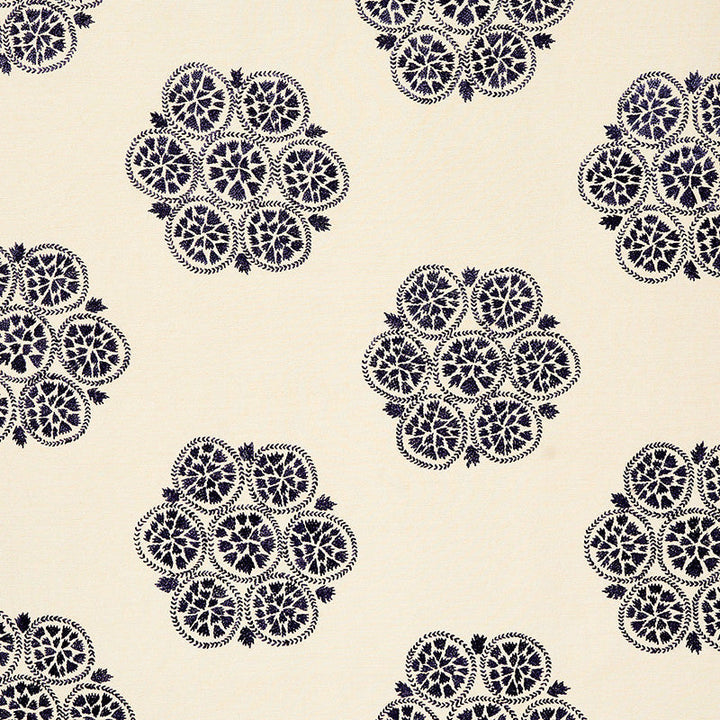 Isla Hand Embroidery Slate 77492 by Schumacher Fabric Schumacher Fabric Isla Hand Embroidery Slate 77492Fabric COTTON 35% INDIA </p><p>Repeat: H: HORZ. 26 1/4" (67CM) , V: VERT. 21" (53CM) 57 - Fabric Carolina -