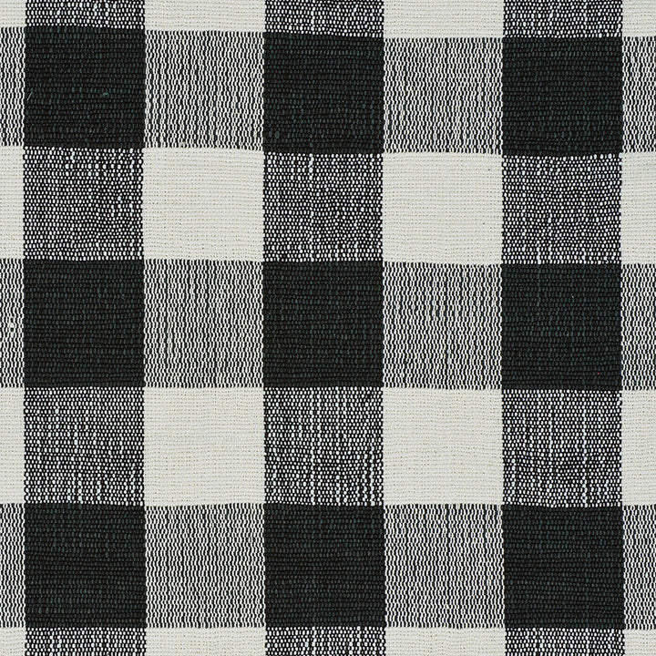Barnes Performance Check Black 77552 by Schumacher Fabric Schumacher Fabric Barnes Performance Check Black 77552Fabric ACRYLIC 70% INDIA </p><p>Repeat: H: HORZ. 6 1/4" (16CM) , V: VERT. 6 1/4" (16CM) 55 - Fabric Carolina -