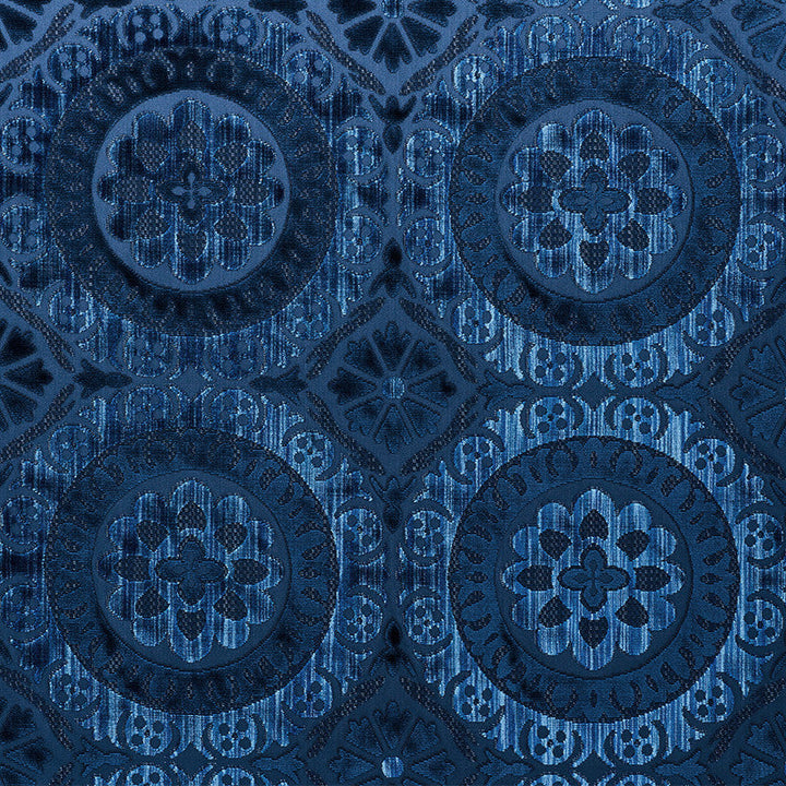 Suzani Strie Velvet Sapphire 77640 by Schumacher Fabric Schumacher Fabric Suzani Strie Velvet Sapphire 77640Fabric VISCOSE 60% INDIA </p><p>Repeat: H: HORZ. 13 1/2" (34CM) , V: VERT. 12 3/4" (32CM) 54.25 - Fabric Carolina -